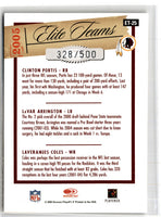 2005 Donruss Elite Teams Red Clinton Portis/LaVar Arrington/Laveranues Coles #ET-25 328/500