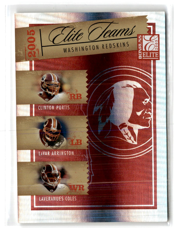 2005 Donruss Elite Teams Red Clinton Portis/LaVar Arrington/Laveranues Coles #ET-25 328/500