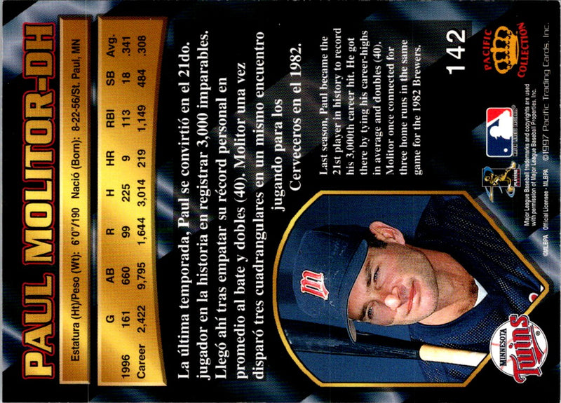 1996 Pacific Crown Collection Alberto Castillo