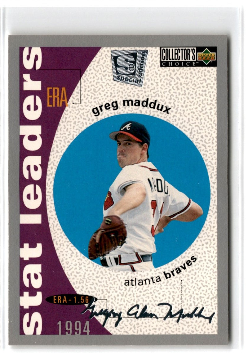 1995 Collector's Choice SE Silver Signature Greg Maddux