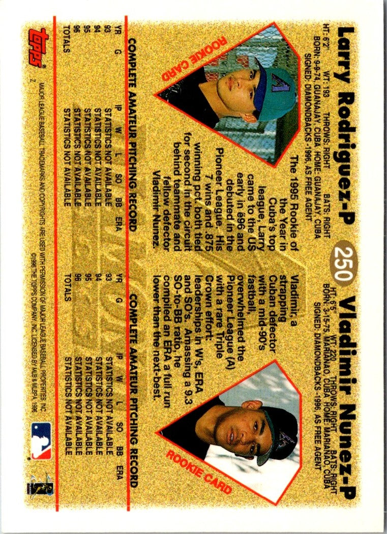 1997 Topps Vladimir Nunez/Larry Rodriguez