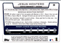 2012 Bowman Draft Picks & Prospects Chrome Jesus Montero #30