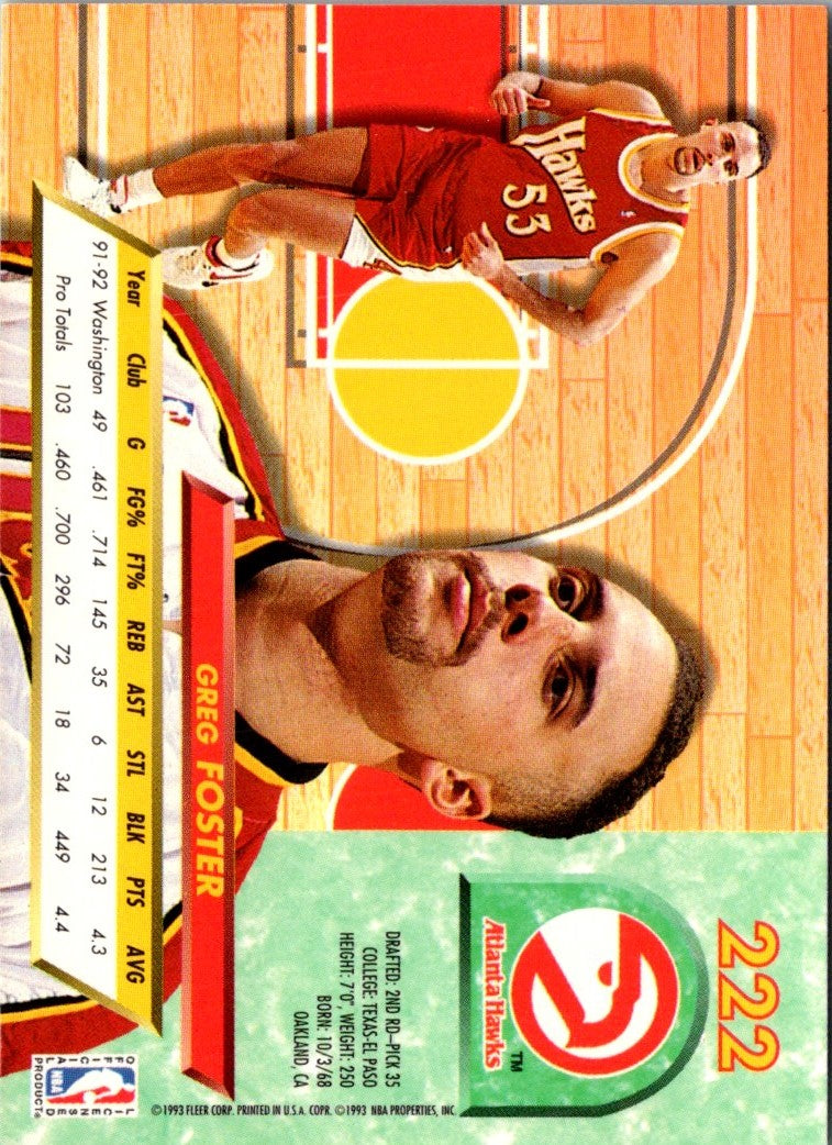 1992 Ultra Greg Foster