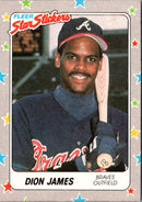 1988 Fleer Star Stickers Dion James