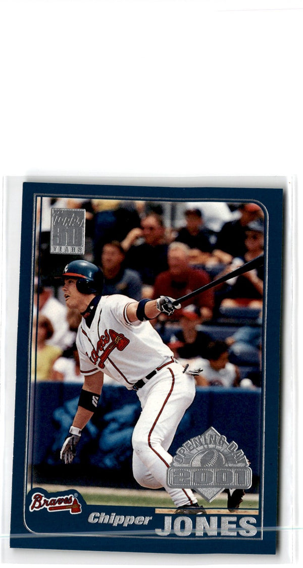 2001 Topps Chrome Through the Years Reprints Chipper Jones #47