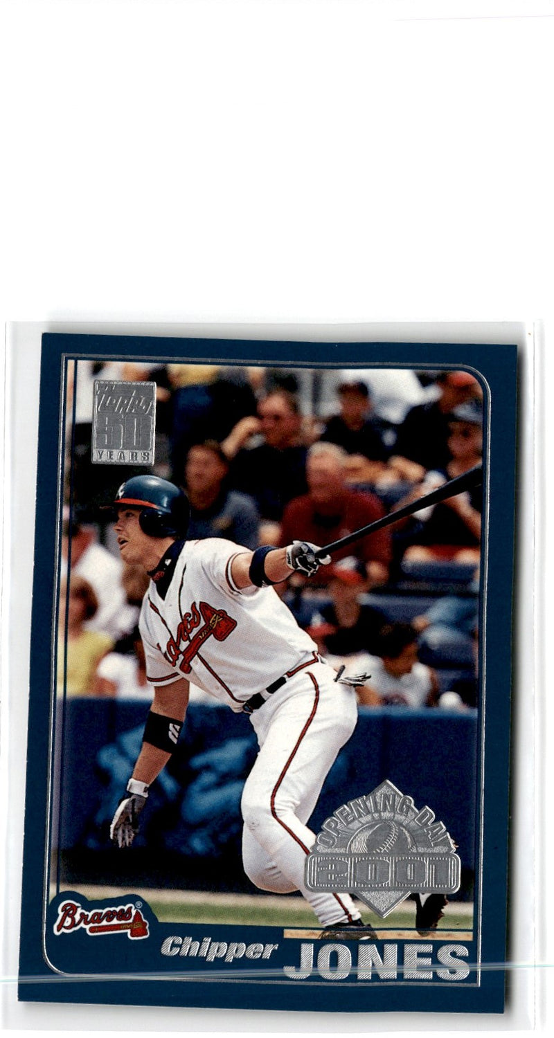 2001 Topps Chrome Through the Years Reprints Chipper Jones