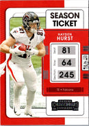 2021 Panini Contenders Red Zone Hayden Hurst