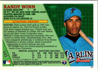 1996 Stadium Club Randy Winn #343 Rookie