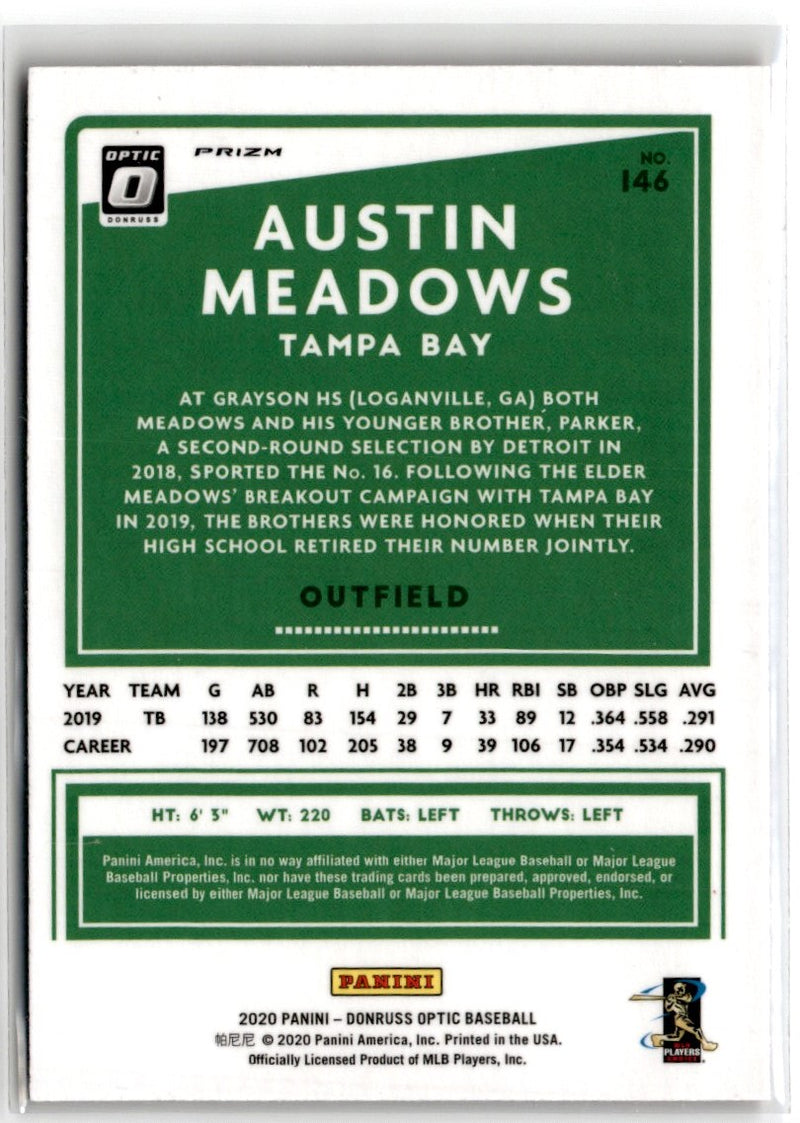 2020 Donruss Optic Red Wave Austin Meadows