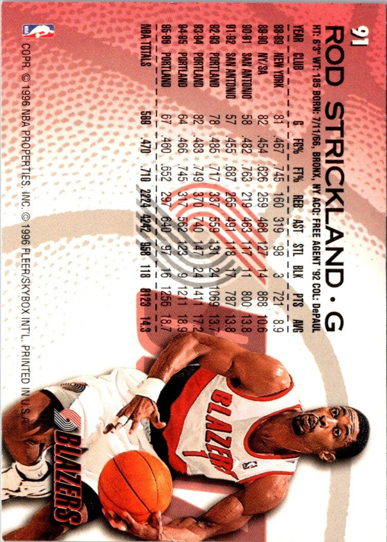 1996 Fleer Rod Strickland