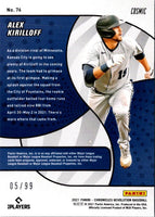 2021 Panini Chronicles Revolution Cosmic Alex Kirilloff #76 05/99