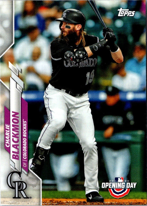 2020 Topps Opening Day Charlie Blackmon #149