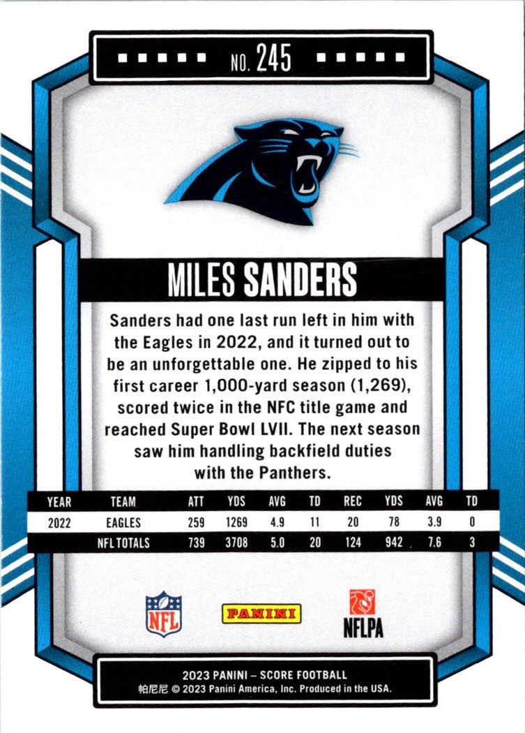 2023 Score Miles Sanders