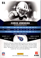 2011 Panini Gridiron Gear Chris Johnson #51