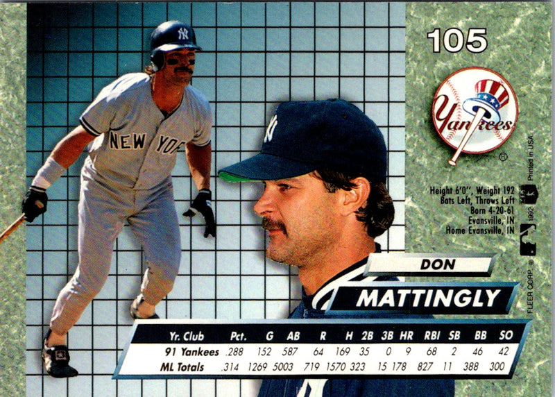 1992 Ultra Don Mattingly