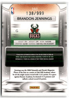 2009 Panini Prestige Draft Picks Light Blue Brandon Jennings #160 138/999