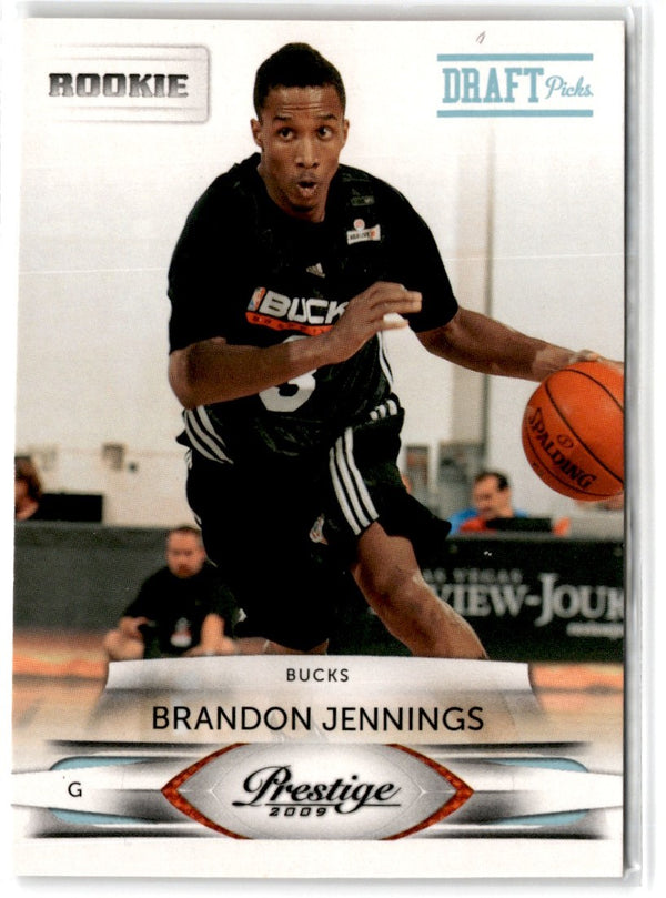 2009 Panini Prestige Draft Picks Light Blue Brandon Jennings #160 138/999