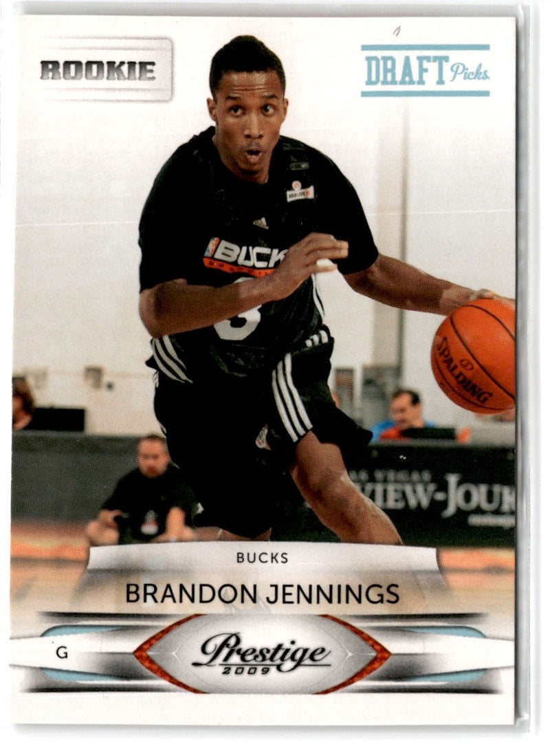 2009 Panini Prestige Draft Picks Light Blue Brandon Jennings