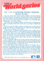 1989 Fleer World Series Glossy Dodgers' Secret Weapon #1