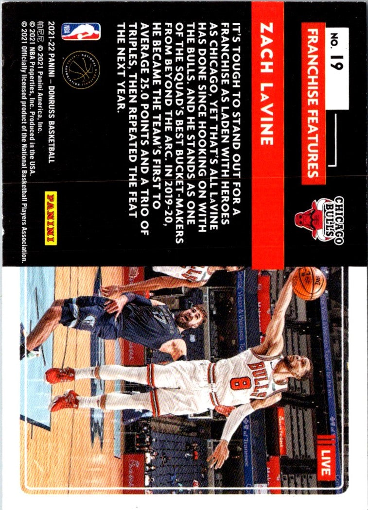 2021 Donruss Franchise Features Zach LaVine