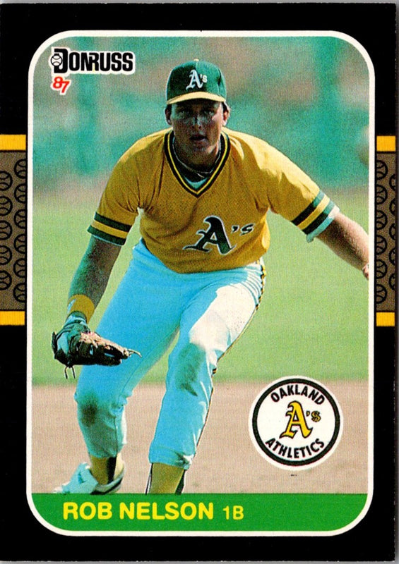 1987 Donruss Rob Nelson #595 Rookie