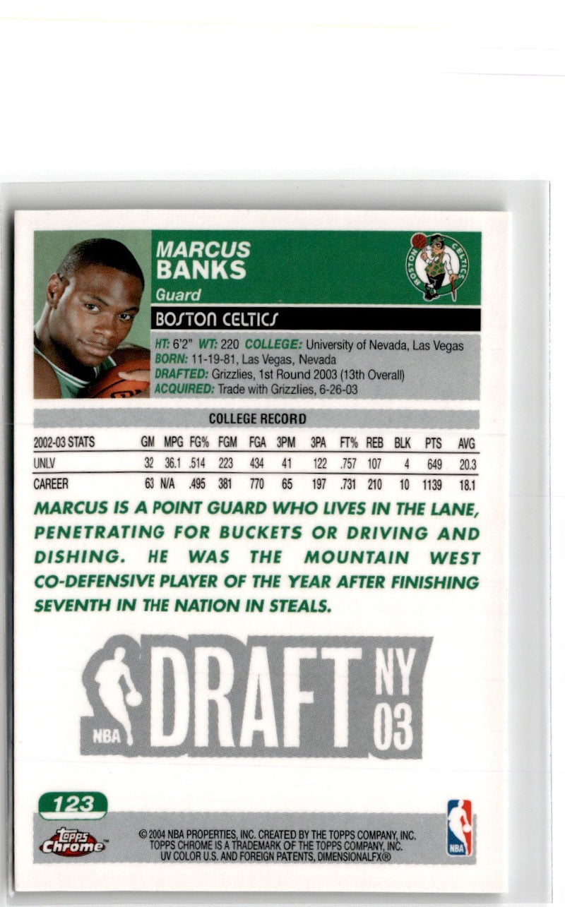 2004 Topps Marcus Banks