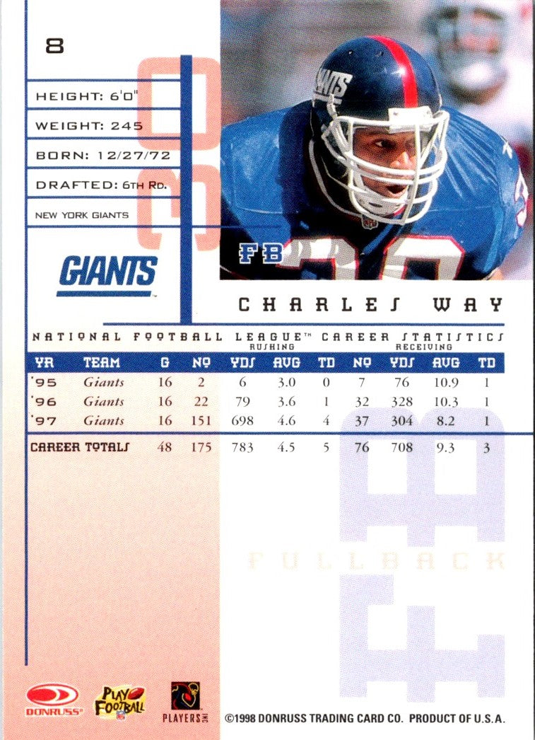 1998 Leaf Rookies & Stars Charles Way