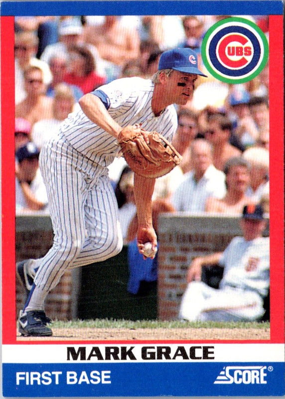 1991 Score 100 Superstars Mark Grace #91