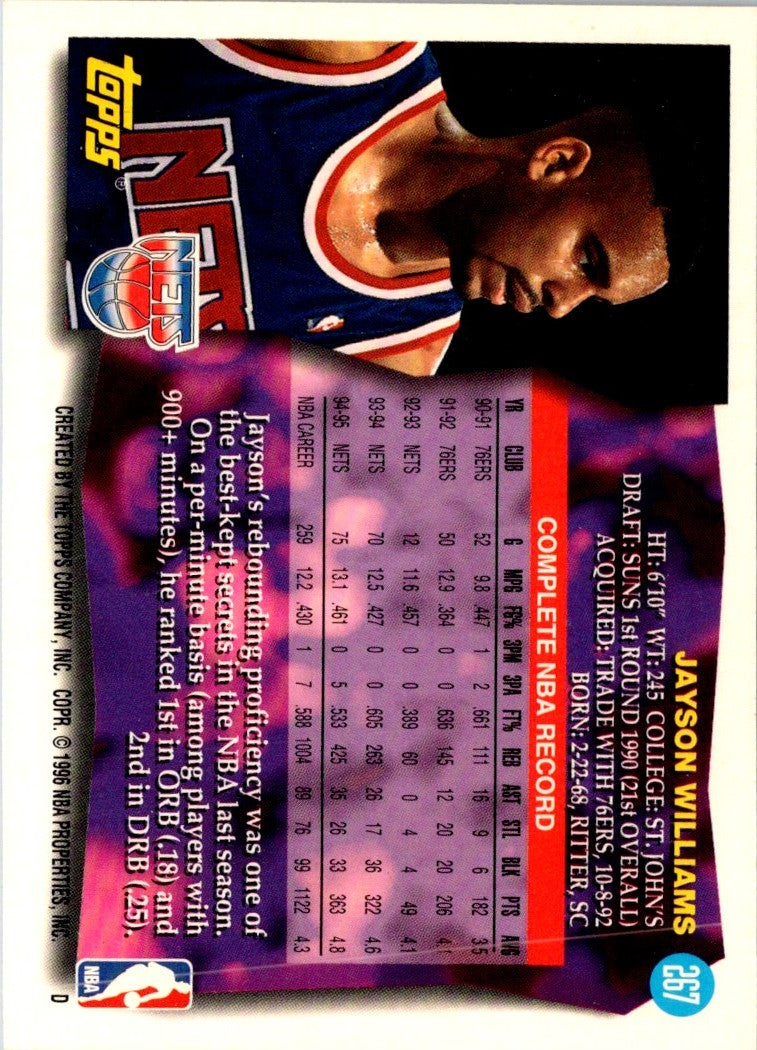 1995 Topps Jayson Williams