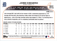 2022 Topps Update Jose Cisnero #US31