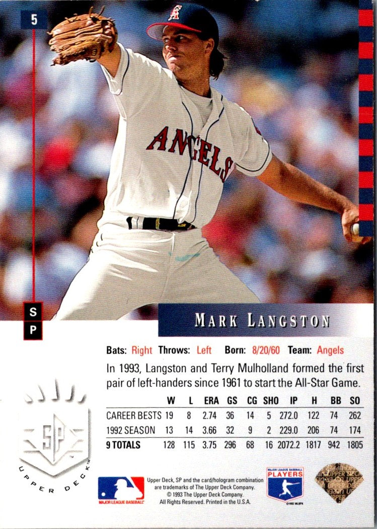1993 SP Mark Langston
