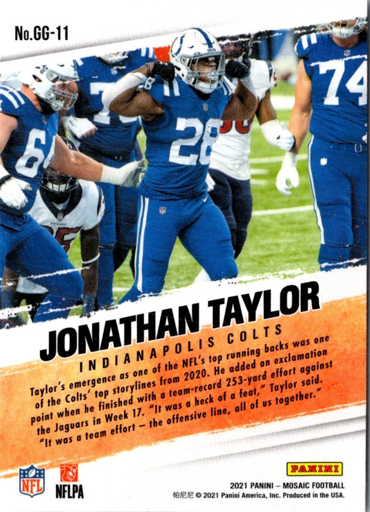 2020 Leaf Draft Red Jonathan Taylor