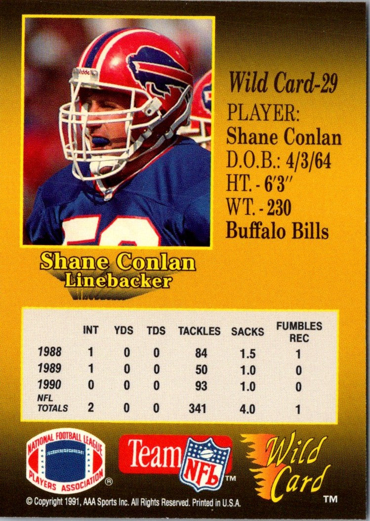 1991 Wild Card Shane Conlan