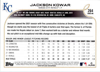2022 Topps Jackson Kowar #264 Rookie