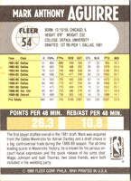 1990 Fleer Mark Aguirre #54