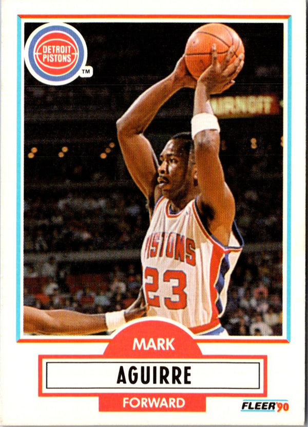 1990 Fleer Mark Aguirre #54