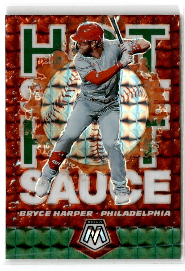 2021 Panini Mosaic Hot Sauce Bryce Harper #HS3