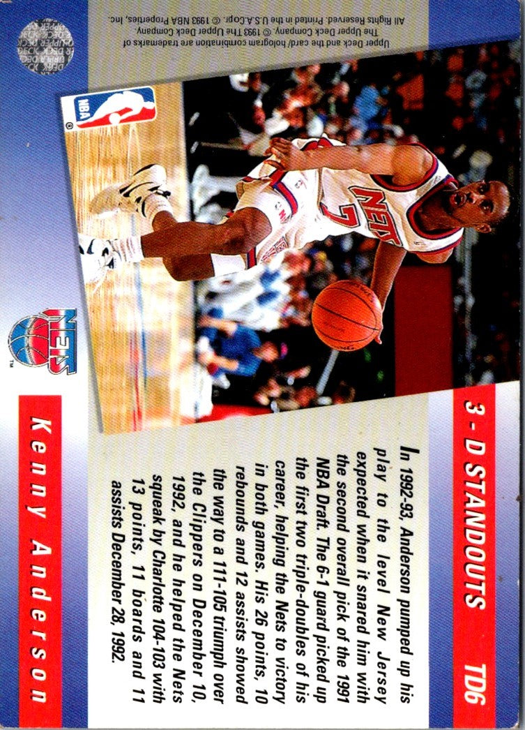 1993 Topps Black Gold Kenny Anderson