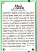 1991 Donruss Dave Justice