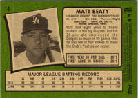 2020 Topps Heritage Matt Beaty #14