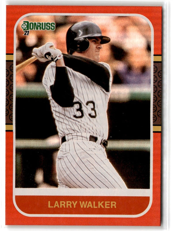 2021 Donruss Holo Red Larry Walker #227