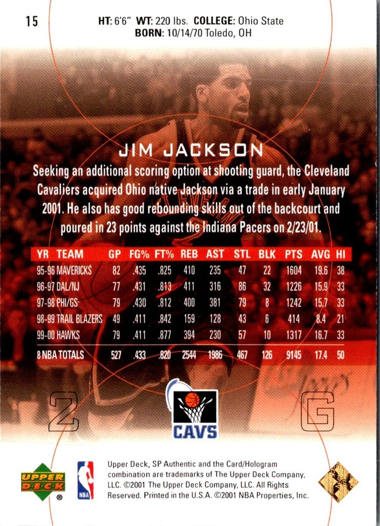 2000 SP Authentic Jim Jackson