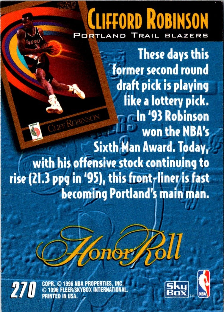 1996 SkyBox Clifford Robinson
