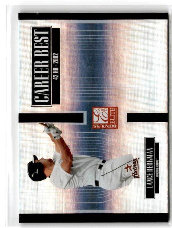 2005 Donruss Elite Career Best Lance Berkman #CB-17 1063/1500