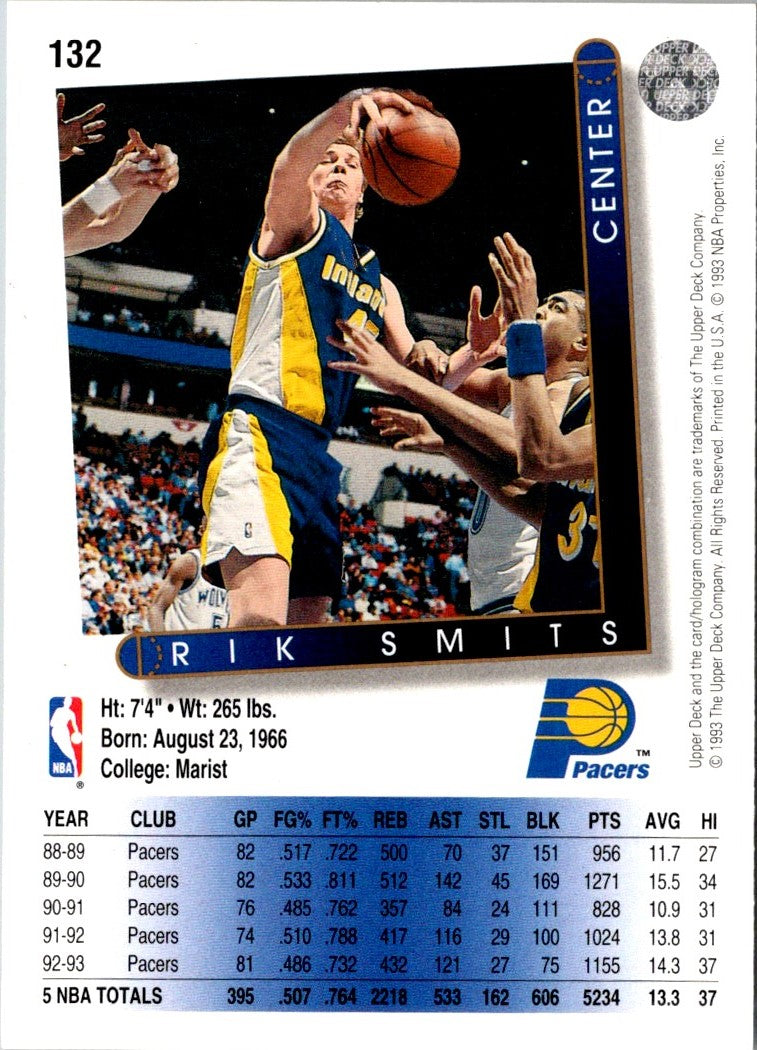 1993 Upper Deck Rik Smits