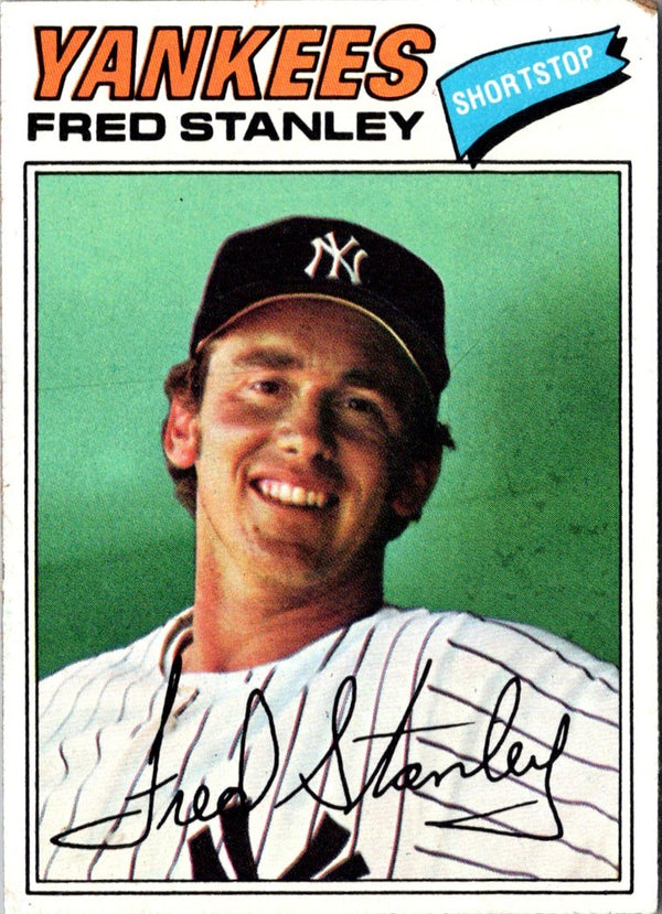 1977 Topps Burger King New York Yankees Fred Stanley #16