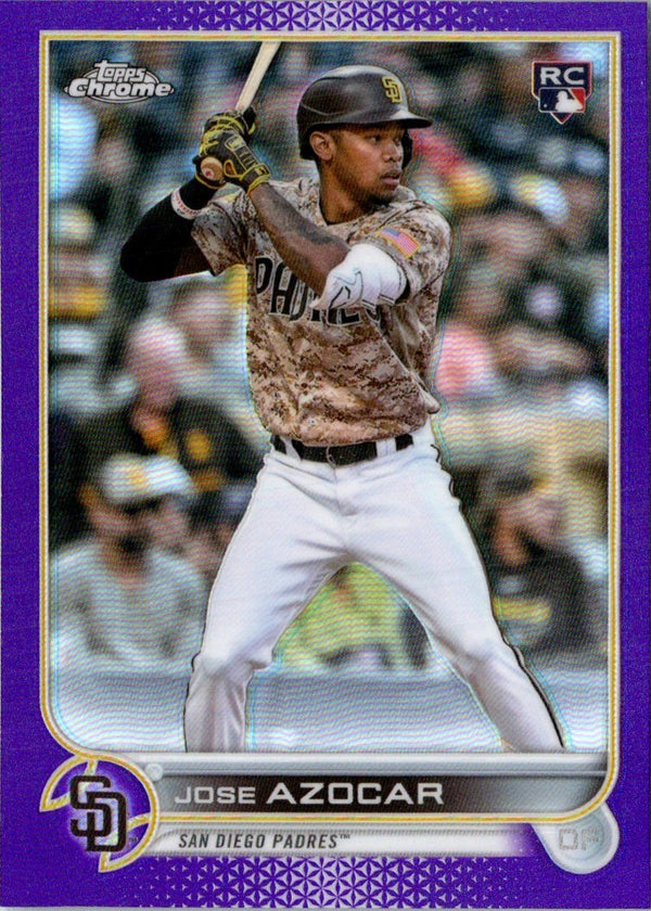 2022 Topps Chrome Update Purple Refractor Jose Azocar #USC46