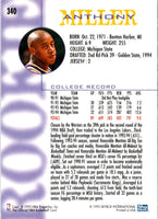 1994 Hoops Anthony Miller #340 Rookie