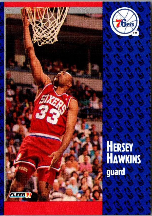 1991 Fleer Hersey Hawkins #154
