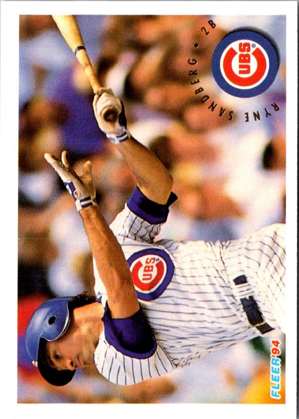 1993 Fleer Team Leaders NL Ryne Sandberg #6